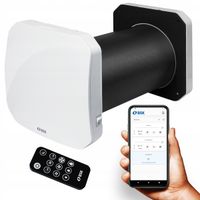 Rekuperator ścienny BSK ZEPHYR 160 czujnik wilgotności pilot 60m3/h WiFi