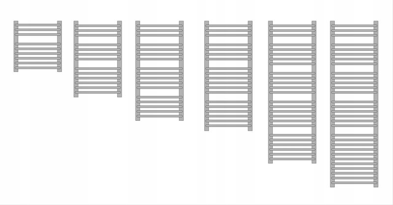 GRZEJNIK ŁAZIENKOWY STELLA 1120x450 CZERWONY zdjęcie 11