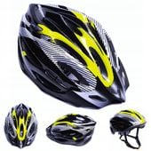 Kask rowerowy męski damski ŻÓŁTY CZARNY szosowy MTB regulowany M L 54-62