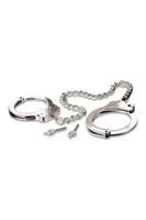 fetish fantasy series metal leg cuffs silver