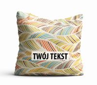 Poduszka Dekoracyjna KWIATY  z Twoim napisem K14