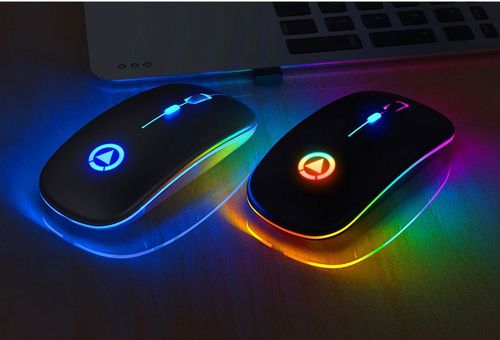 MYSZ BEZPRZEWODOWA DO LAPTOPA PODŚWIETLANA CICHE KLAWISZE 4 KOLORY na Arena.pl