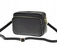 Laura Biaggi - torebka listonoszka skóra naturalna czarny TS 04-291