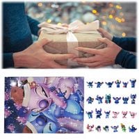 KALENDARZ ADWENTOWY ZABAWKA FIGUREK STITCH 24 PUDEŁKO NA ROLETY DLA DZIECI