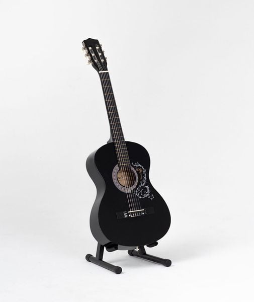 Gitara klasyczna 3/4 7/8 Black Czarna od 12 lat dla dzieci i dorosłych zdjęcie 11