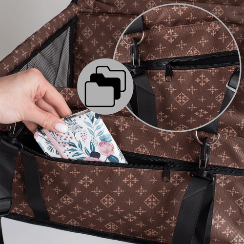 Transporter Dla Psa Do Auta - Brązowy Fotelik Podróżny na Arena.pl