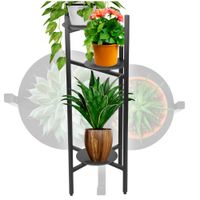 Kwietnik metalowy na 3 doniczki Funky czarny