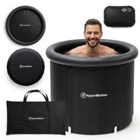 Wanna do morsowania HyperMotion składana 330 l czarna pokrywą izolującą