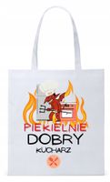 Dla Kucharza Kucharki Torba Eco Biała Shopper Z Nadrukiem Ze Zdjęciem
