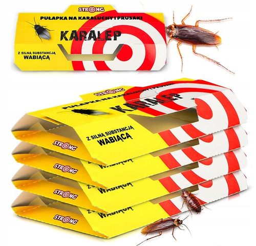 5X PUŁAPKA ŚRODEK NA PRUSAKI SILNIE WABIĄCY LEP NA KARALUCHY KARALEP na Arena.pl