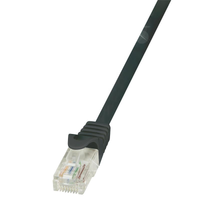 Patchcord LogiLink CP2023U CAT.6 U/UTP 0,50m, czarny