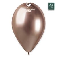Balon shiny różowe złoto #096, 33 cm 50 szt.
