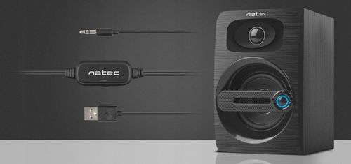 Głośniki komputerowe 2.0 Natec Cougar 6W RMS na Arena.pl