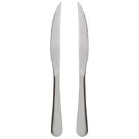 2x Noże z Ząbkami do Steków Burgerów Mięsa Pizzy Grilla Zestaw Komplet Noży