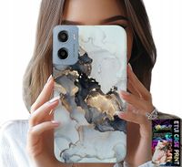 ETUI DO MOTOROLA E15 / G05 - ELEGANCKI MARMUREK MODNE KOBIECE WZORY