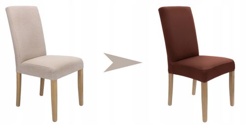 Pokrowiec Na Krzesło Brązowy Elastyczny na Arena.pl