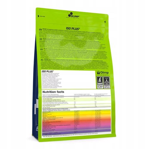 PROSZEK IZOTONICZNY OLIMP ISO PLUS SPORT ĆWICZENIA POWDER POMARAŃCZA 1505G na Arena.pl