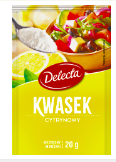 DELECTA KWASEK CYTRYNOWY 20G zdjęcie 1