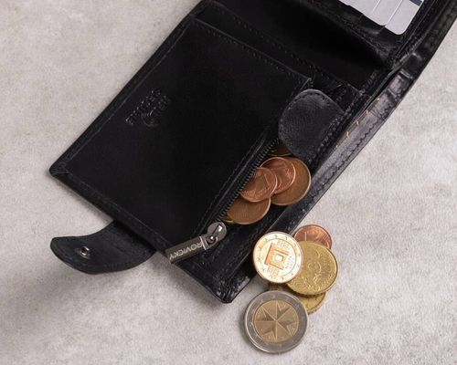 skórzany portfel męski z systemem rfid zamykany na zatrzask - rovicky na Arena.pl
