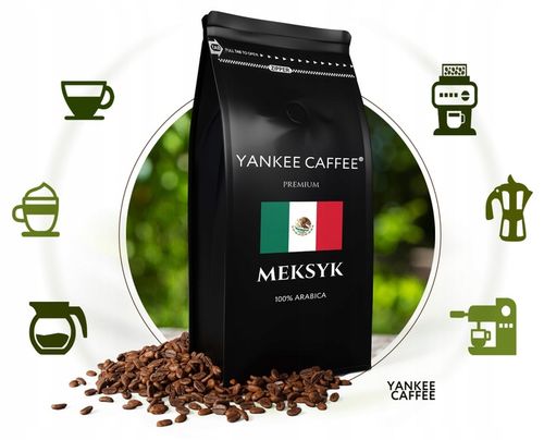 Kawa ziarnista 1kg 100% Arabica Arabika świeżo palona Meksyk Do ekspresu na Arena.pl