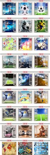 FOTOTAPETA 3D OKNO widok most kładka las drzewa na Arena.pl