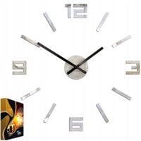 Zegar Ścienny Akrylowy Mechanizm Kwarcowy Arabic Mirror Okrągły