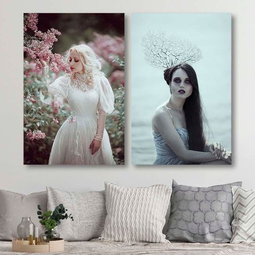 Deco Panel, Abstrakcyjny portret 40x60 na Arena.pl