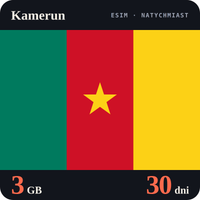 Karta eSIM Internet Kamerun 3 GB na 30 dni - bez rejestracji