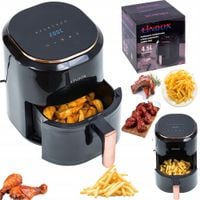 FRYTKOWNICA BEZTŁUSZCZOWA AIR FRYER LINBOX CZARNA POLSKIE MENU