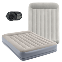 Dwuosobowy Materac Dmuchany 152x203x30 cm łóżko pompka 220V INTEX 64118ND