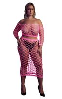 long sleeve crop top and long skirt  xl/xxxxl