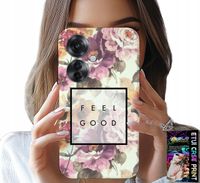 ETUI DO OPPO RENO11 F 5G - KWIATISTY WZÓR, MODNE DAMSKIE + FOLIA