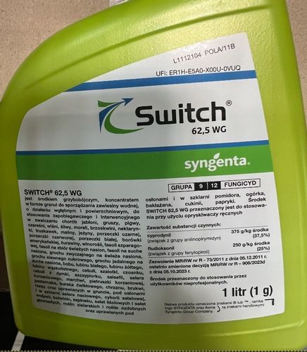SUMIN SWITCH 62,5 WG RTU choroby jabłoni gruszy pigwy czereśni wiśni 1L na Arena.pl