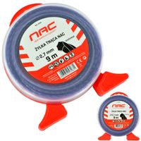 ŻYŁKA TNĄCA NAC DO KOS I PODKASZAREK ŚREDNICA 2.7 MM DŁUGOŚĆ 9 MB 6-KĄTNA