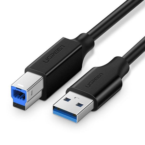 Kabel USB 3.0 A-B UGREEN US210 do drukarki, 2m (czarny) zdjęcie 1