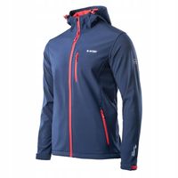 Kurtka Męska Softshell CAEN HI-TEC Wodoodporna Mikropolar Niebieska XXL