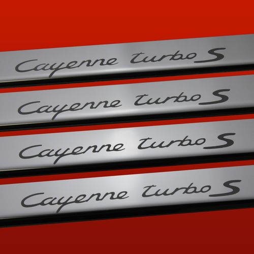 Listwa progowa PORSCHE CAYENNE 955 TURBO S Stal nierdzewna 304 połysk 4szt na Arena.pl