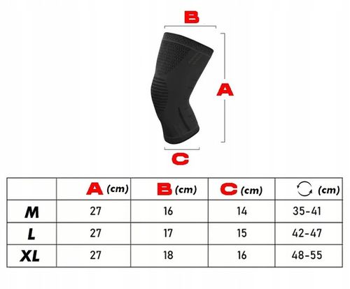 ŚCIĄGACZ NA KOLANO OPASKA UCISKOWA STABILIZATOR KOLANA 2 SZTUKI DBX BUSHIDO na Arena.pl