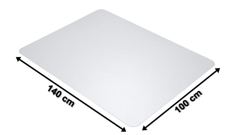Mata PVC 140x100cm - przezroczysta zdjęcie 2