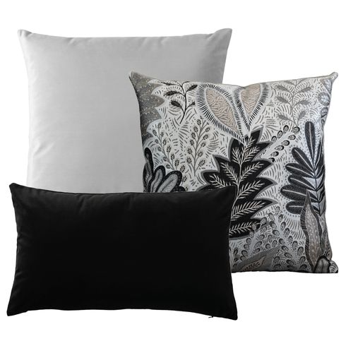 Poszewka SZARA poduszka aksamitna dekoracyjna 50X50CM na Arena.pl