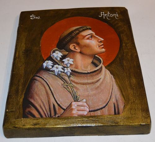 Ikona święty Antoni prosimy Go o pomoc w znalezieniu zagubionych rzeczy na Arena.pl