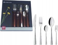 AMBITION 30 SZTUĆCE NIERDZEWNE SIENA ZESTAW 24 + WIDELCZYKI KOMPLET 6 OSÓB