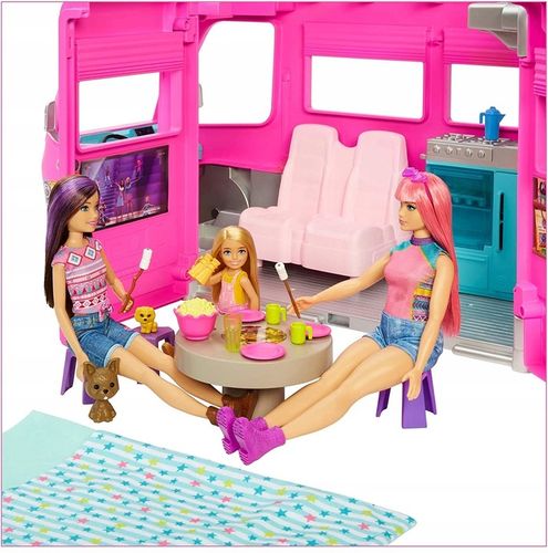 LALKA BARBIE KAMPER MARZEŃ wielkie auto dla lalek Barbie + akcesoria na Arena.pl