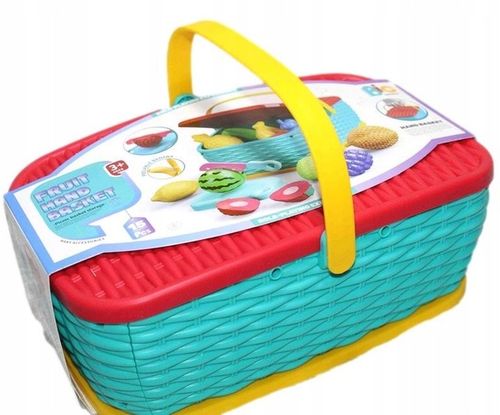 ZESTAW KOSZYK Z PRODUKTAMI OWOCE NA RZEPY DO KROJENIA SKLEP KUCHNIA na Arena.pl