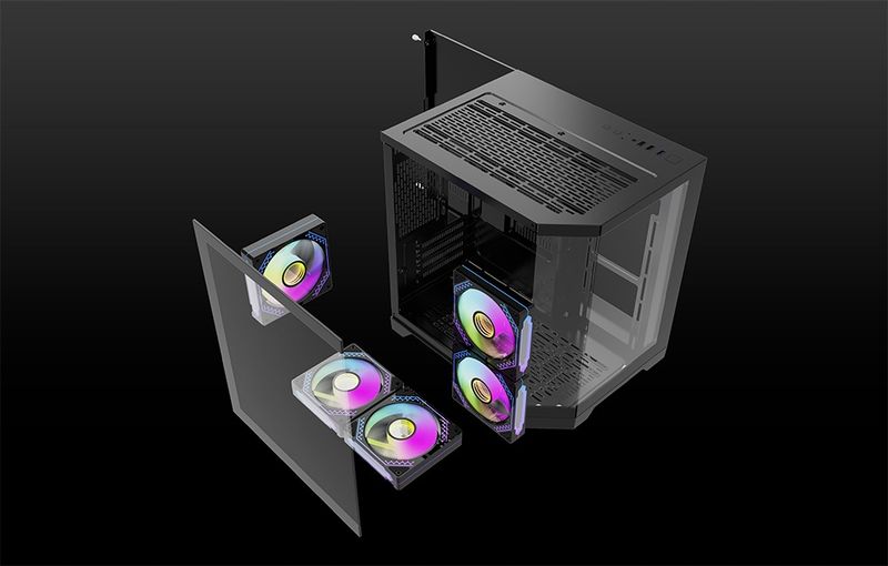 Obudowa DarkFlash FT350 + 5 fans ARGB zdjęcie 6