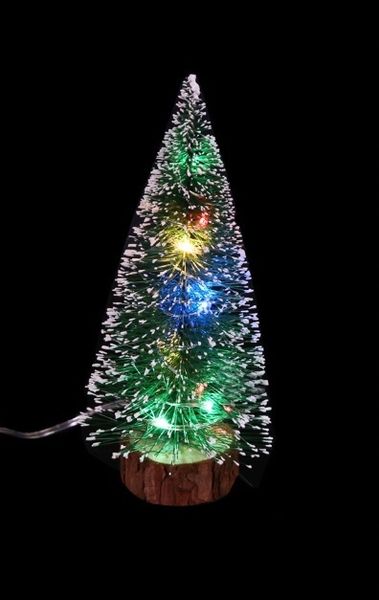 30 CM Mini Choinka LED MULTIKOLOR Figurka Stroik zdjęcie 1