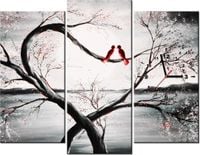 90CM 70 ZEGAR 3 ELEM W ŚWIETLE KSIĘŻYCA I SCIENNY DRUK