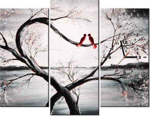 90CM 70 ZEGAR 3 ELEM W ŚWIETLE KSIĘŻYCA I SCIENNY DRUK na Arena.pl