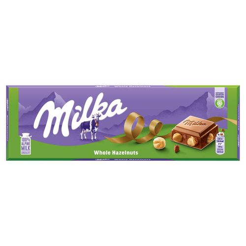 Milka Czekolada mleczna z całymi orzechami laskowymi 250 g na Arena.pl