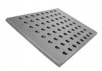 Ruszt żeliwny dziurkowany do kominka pieca 23,5x29,5